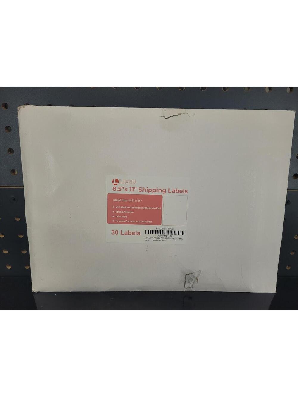 30 New 8.5x11 Full Sheet Shipping Labels - Laser/Inkjet
